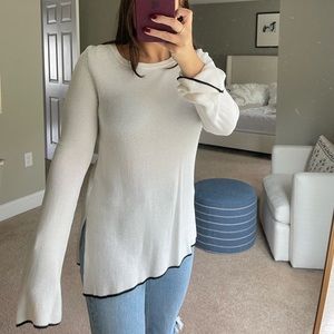 Vince Camuto Cream bell sleeve sweater